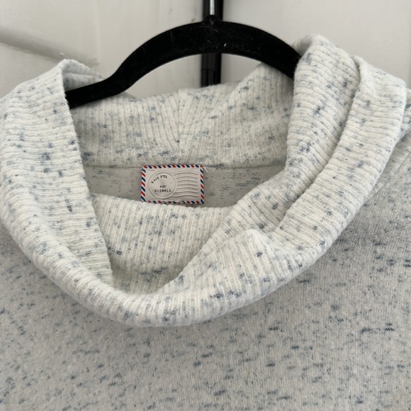 Anthropologie x Postmark Lassen Cowl Neck Blue Speckled Boho Sweater - Picture 4 of 9